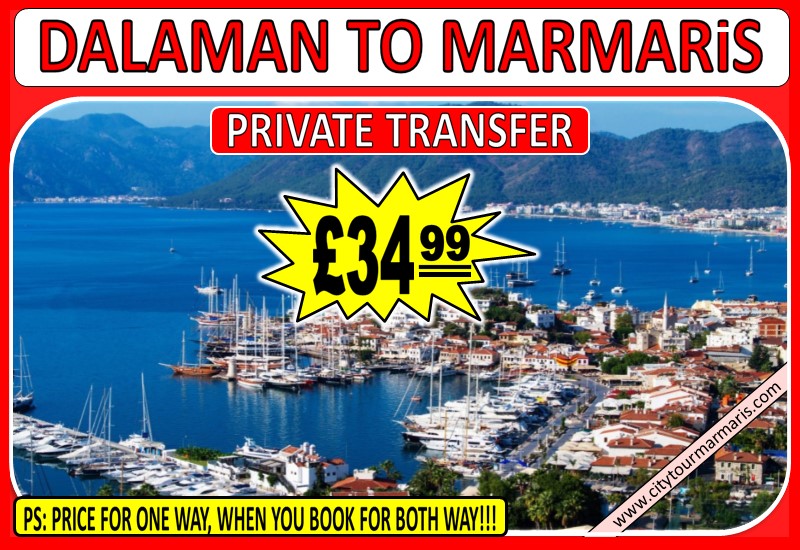 How much is private transfer from Dalaman Airport to Marmaris